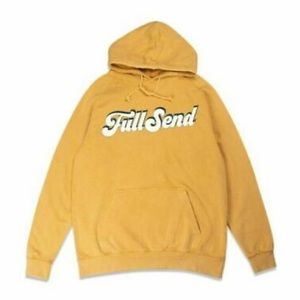 Nelk Boys Yellow Cursive Full Send Hoodie